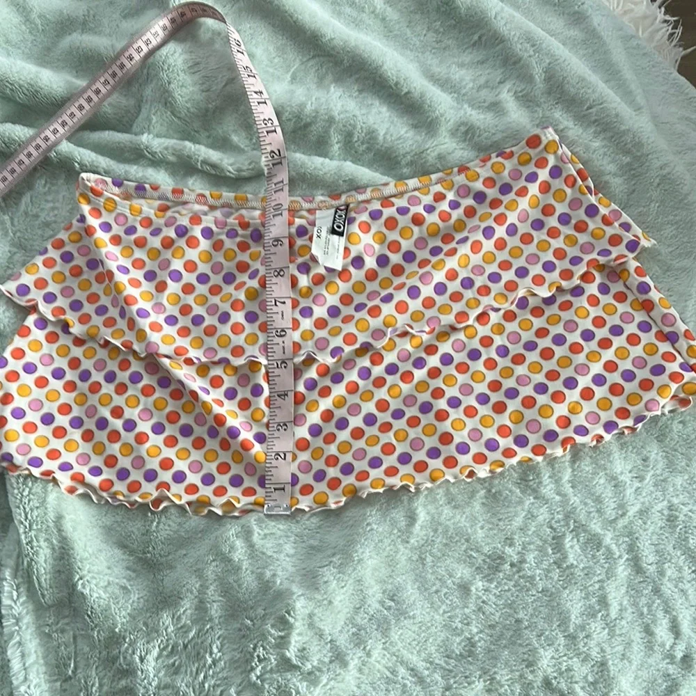 XOXO Tiered Mini Swim Skirt/Coverup
